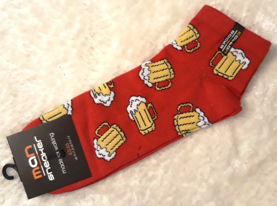 Ponožky pivo - červené