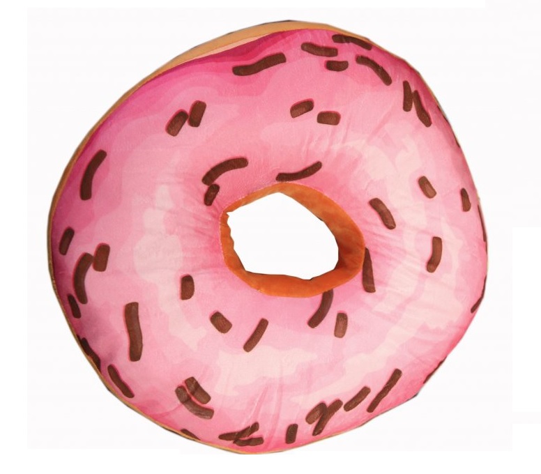 Polštář donut růžový