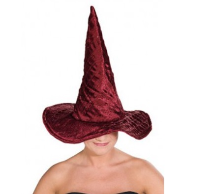 Vínový čarodějnický klobouk