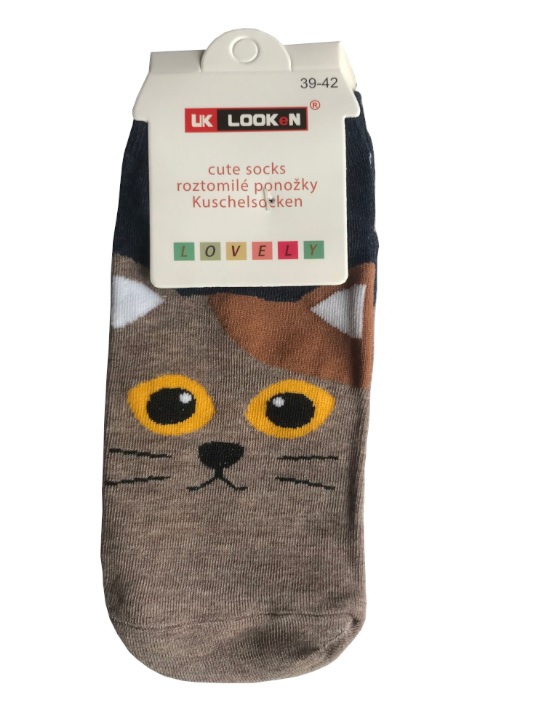 Kočičí ponožky hnědé