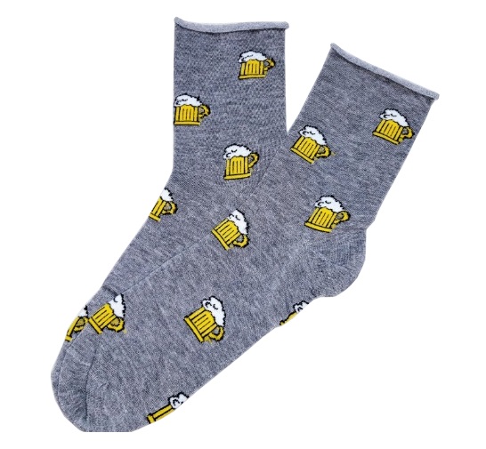Ponožky pivo šedé